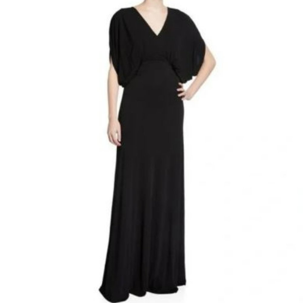 NWT Tory Burch Plunge-neck Jersey Maxi Dress - Black (Size S)